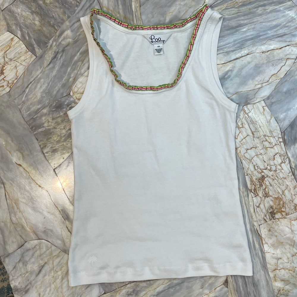 Lily Pulitzer XS white tank top